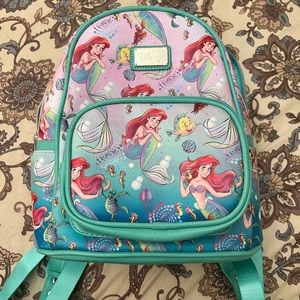 DISNEY ARIEL MINI BACKPACK PURSE BAG NWT